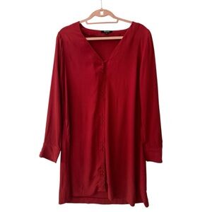 Madewell Button Front Rust Mini Dress Size Medium